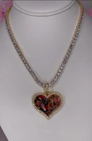 My Heart Memory Custom Photo Necklace
