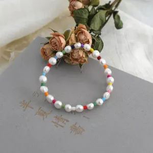 Natural freshwater pearl bracelet Gold Wedding Women Jewlery
