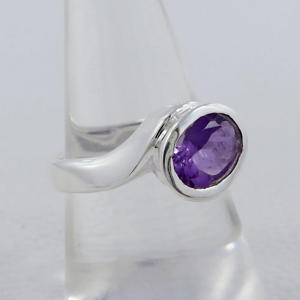 Natural Garnet Silver Rings