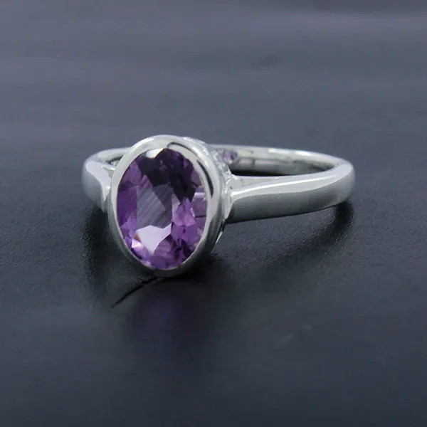 Natural Ruby Silver Rings