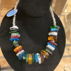 Natural Stone or Glass Necklace (Assorted)