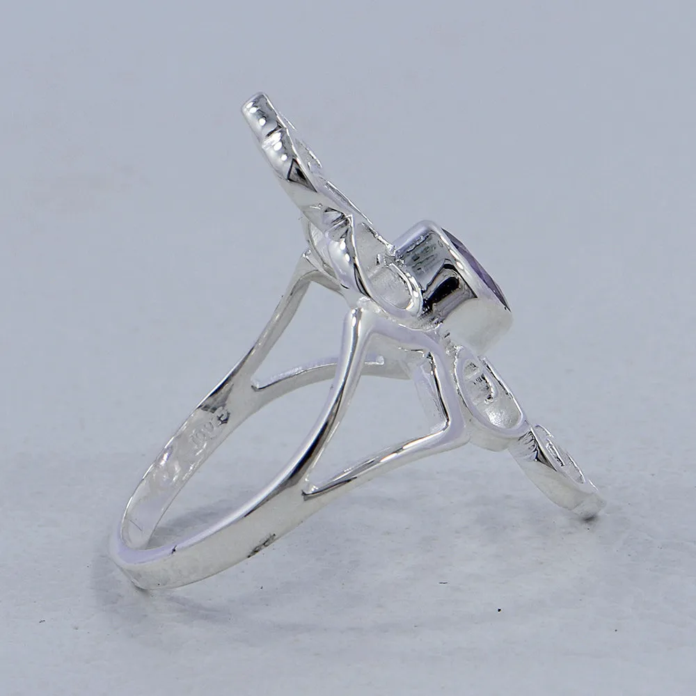 Natural Tanzanite Silver Rings