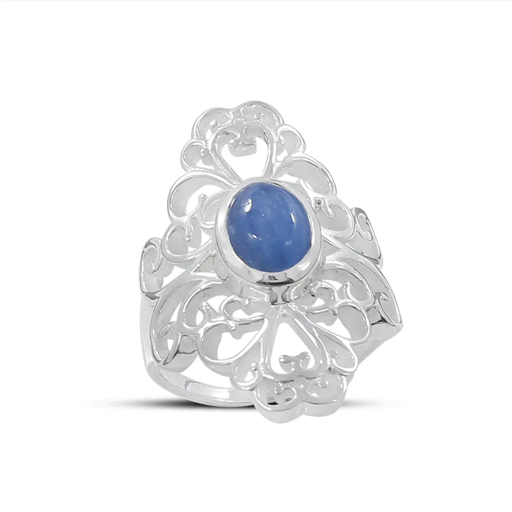 Natural Tanzanite Silver Rings