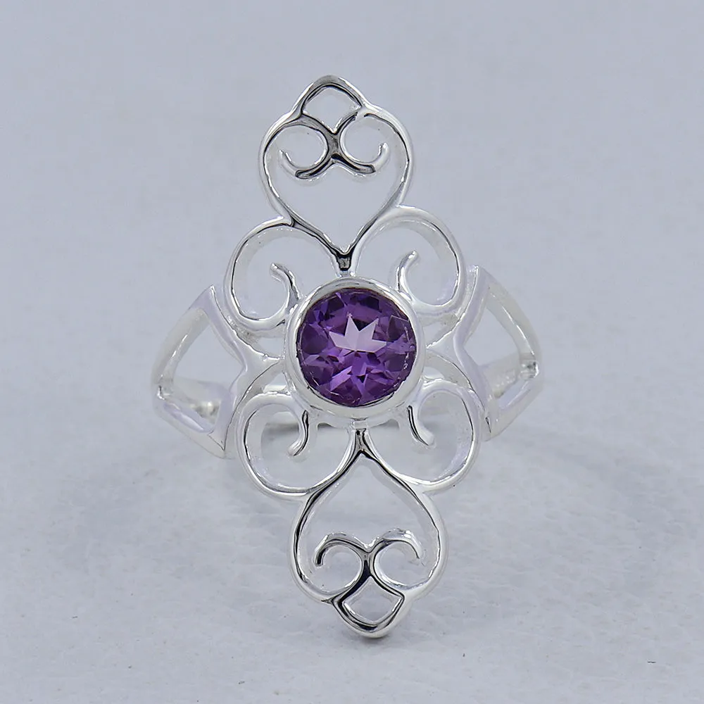 Natural Tanzanite Silver Rings