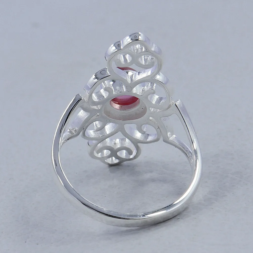 Natural Tanzanite Silver Rings