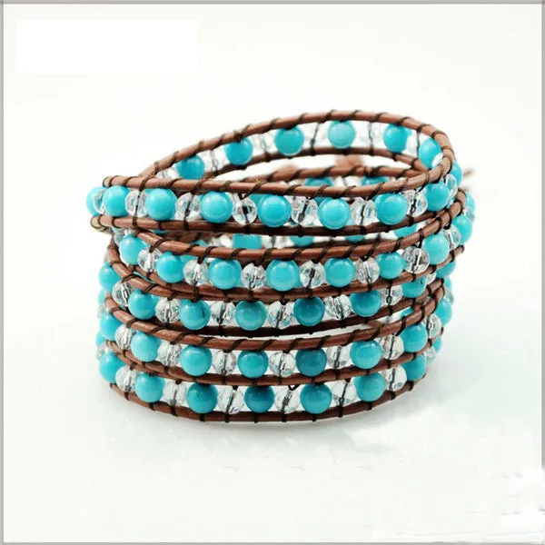 Natural Turquoise Crystal Bracelet