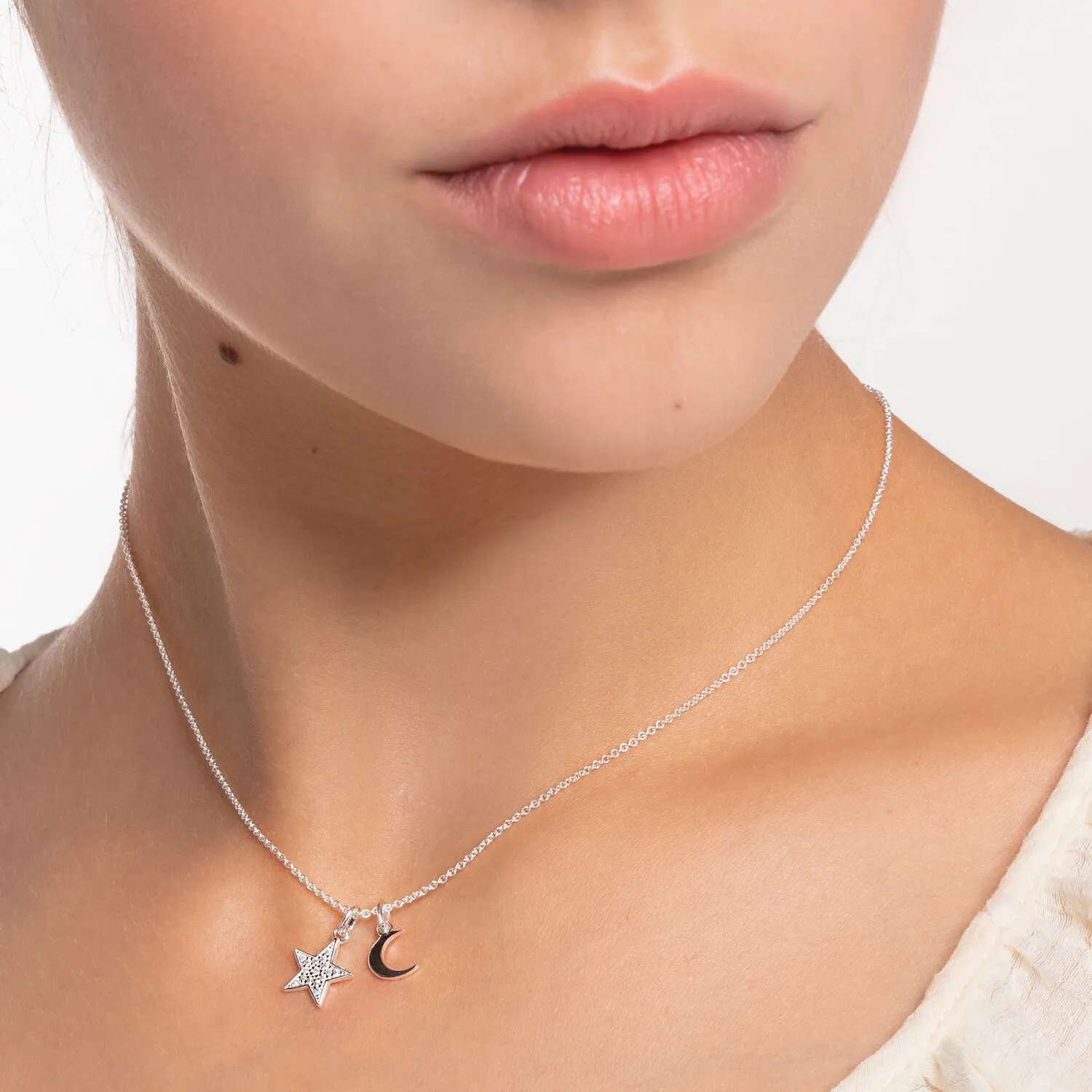 Necklace Star & Moon