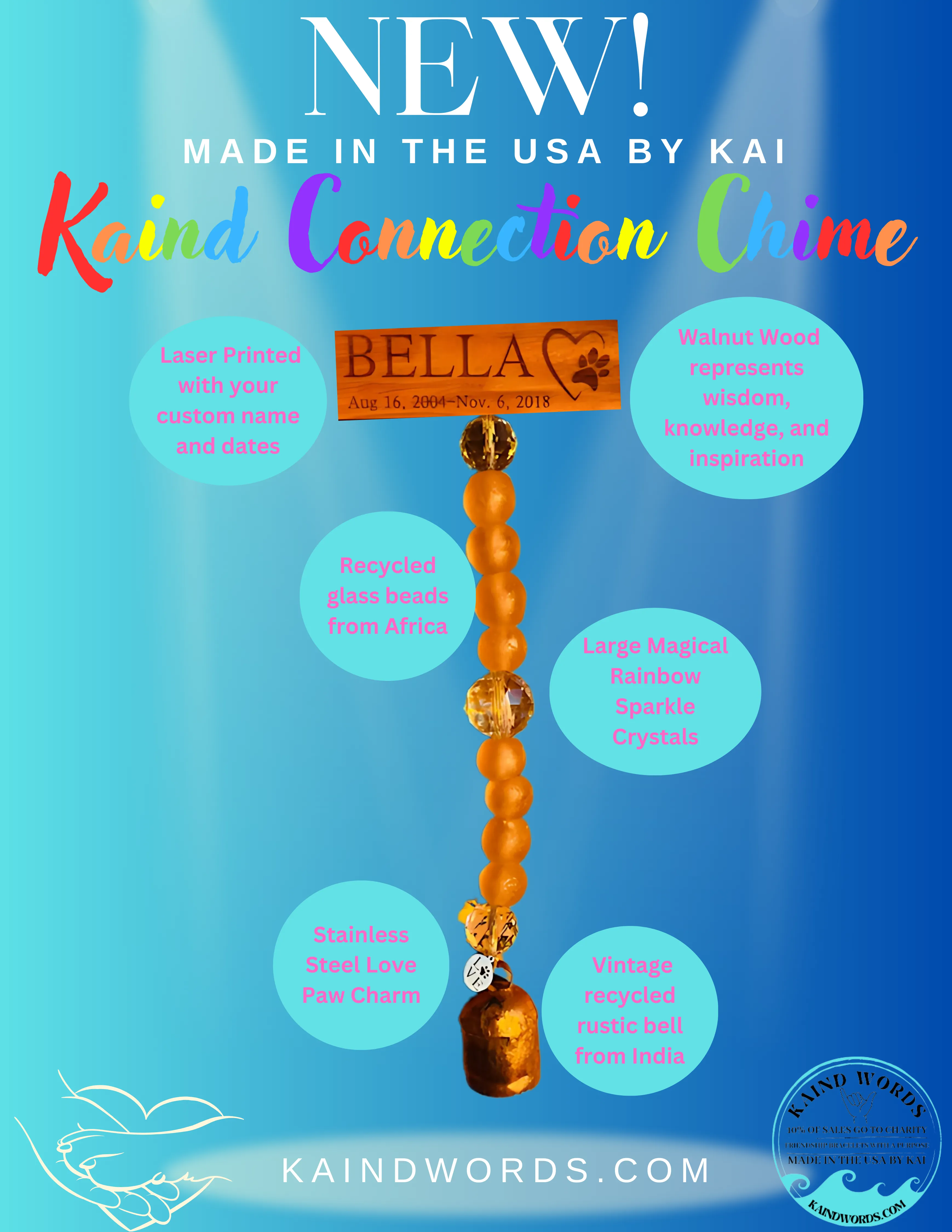 NEW! Custom Kaind Connection Chimes by KAIND WORDS