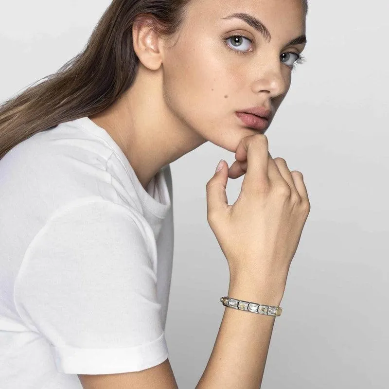 Nomination Composable Link June, Pearl Stone, 18K Gold