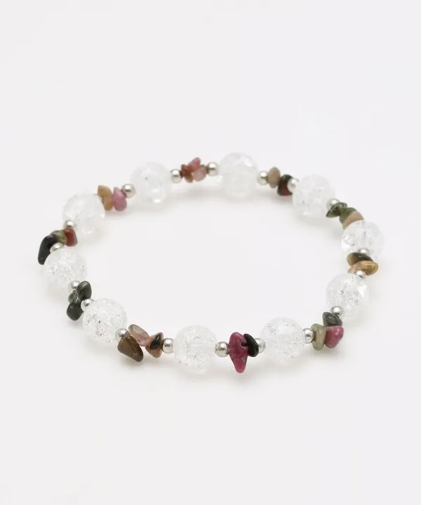OCT Birthstone Tourmaline x Cracked Crystal Bracelet