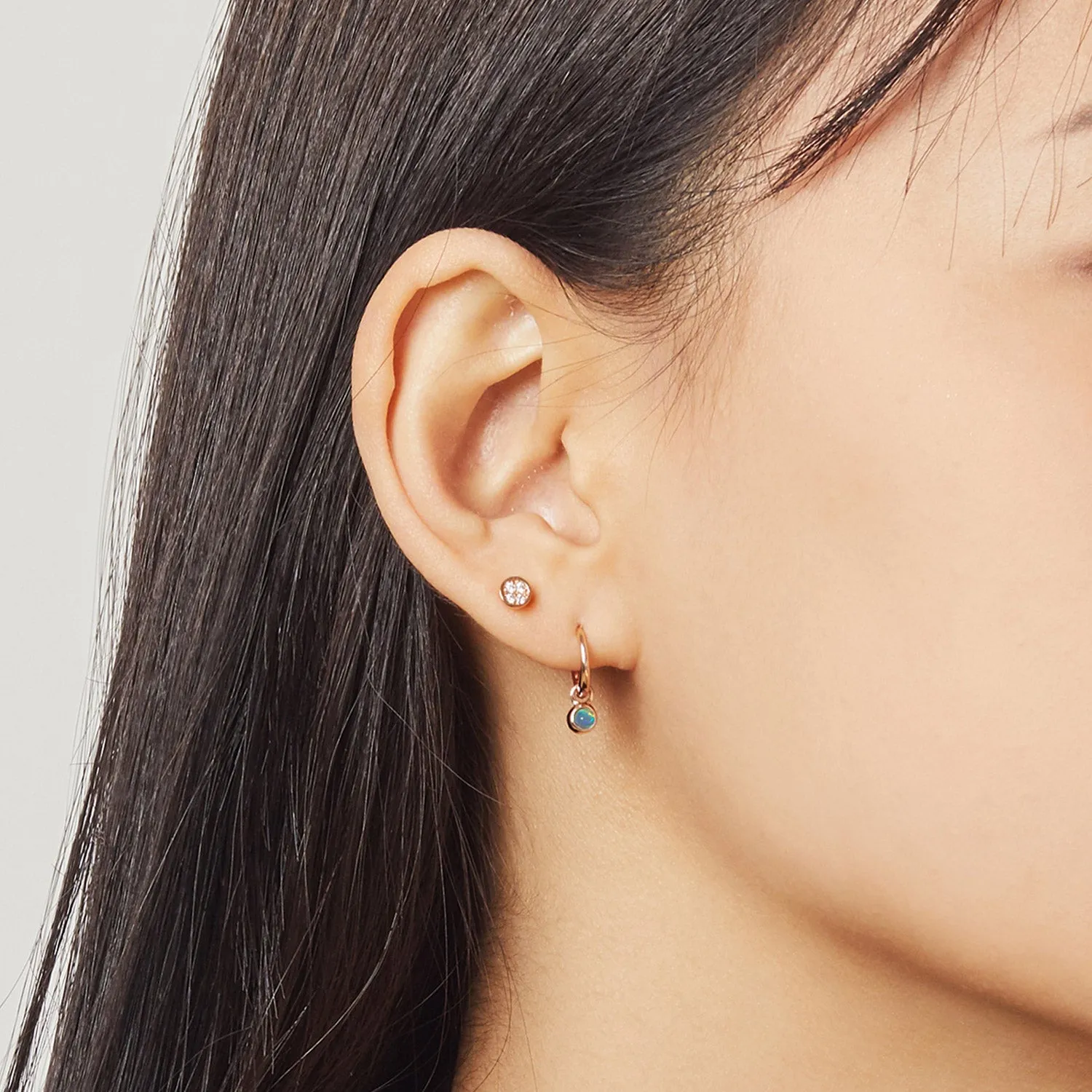 [October Birthstone] Debon D.D Gold Earring JDRERWS010W