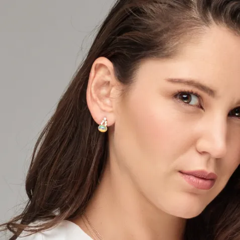 Olivia Opal Diamond Earrings
