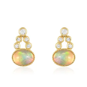Olivia Opal Diamond Earrings