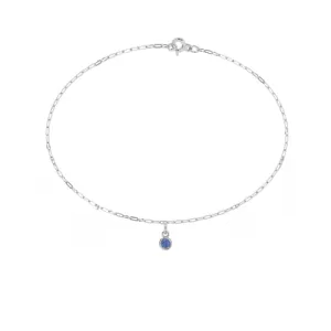 One Birthstone Charm Bracelet | Sterling Silver