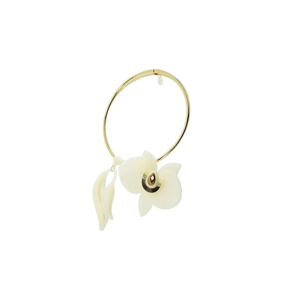 Orchid Deco Necklace - Cream