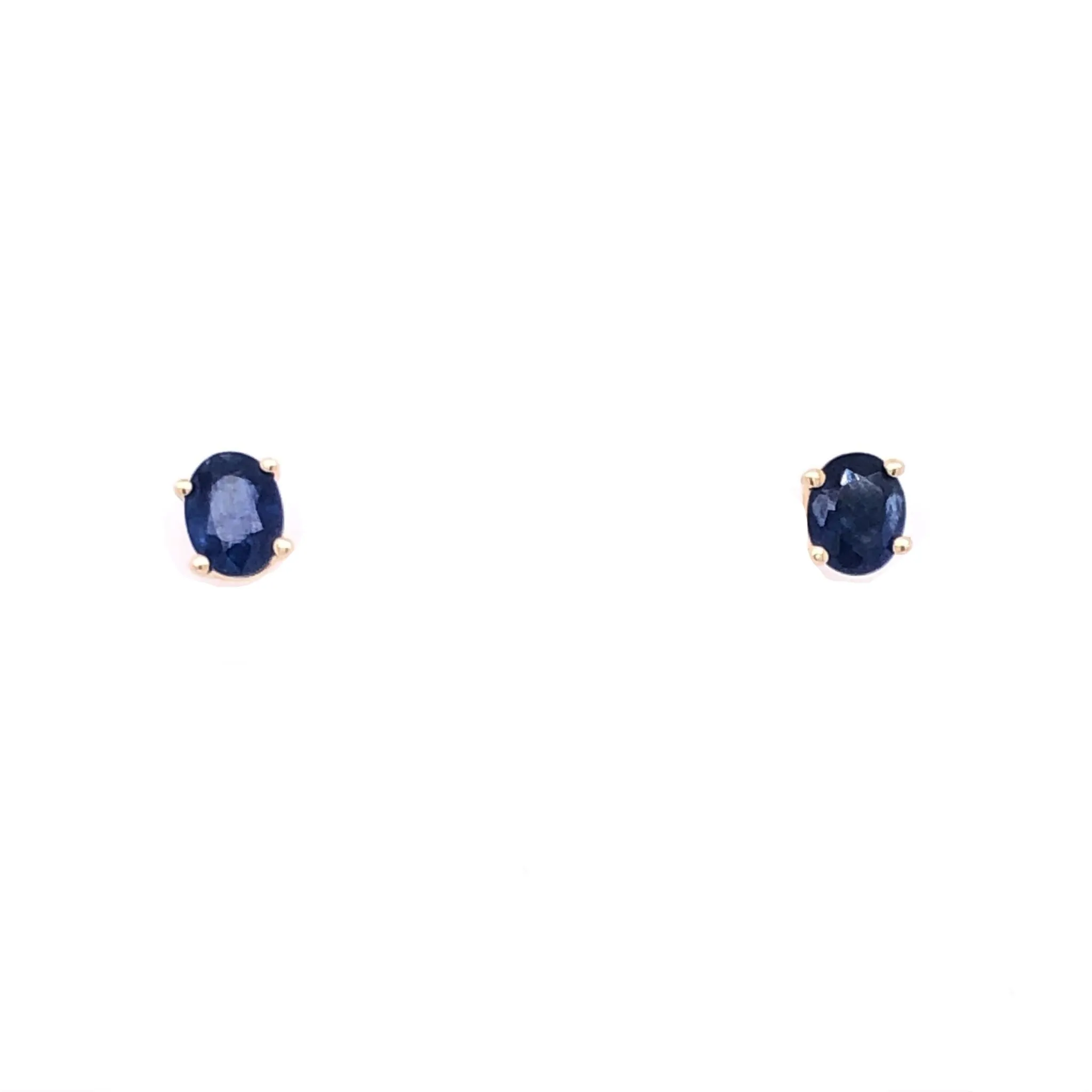 Oval Sapphire Stud Earrings