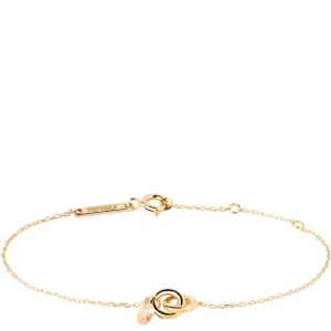 PDPAOLA Gold Peach Lily Bracelet