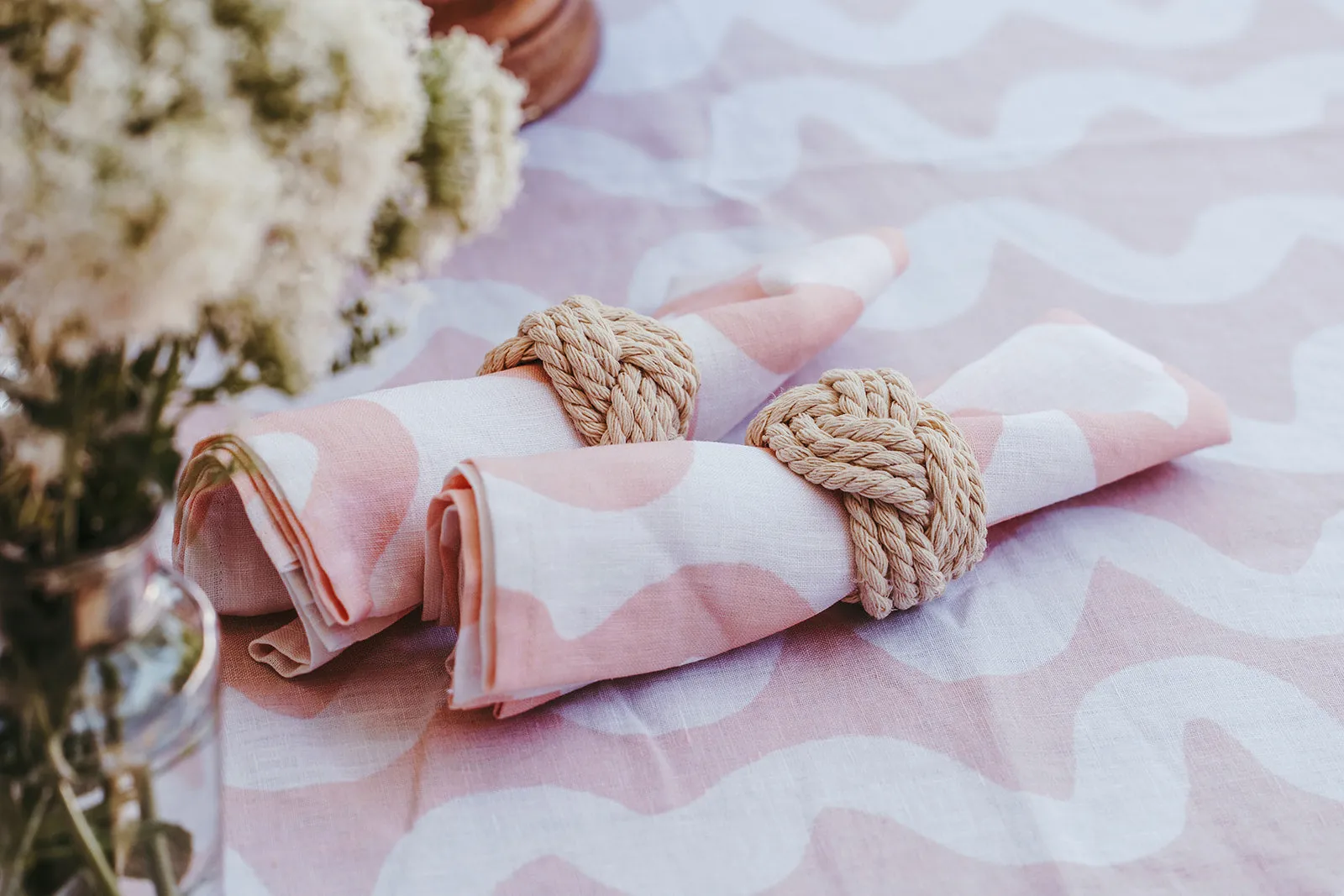 Peach Wave Napkins (Set of 2)