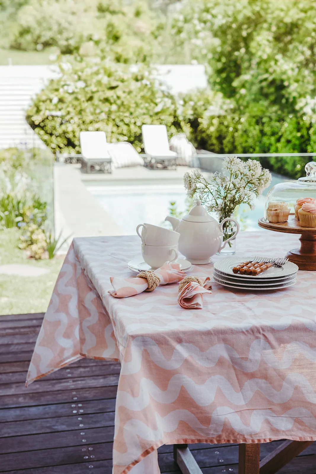 Peach Wave Napkins (Set of 2)