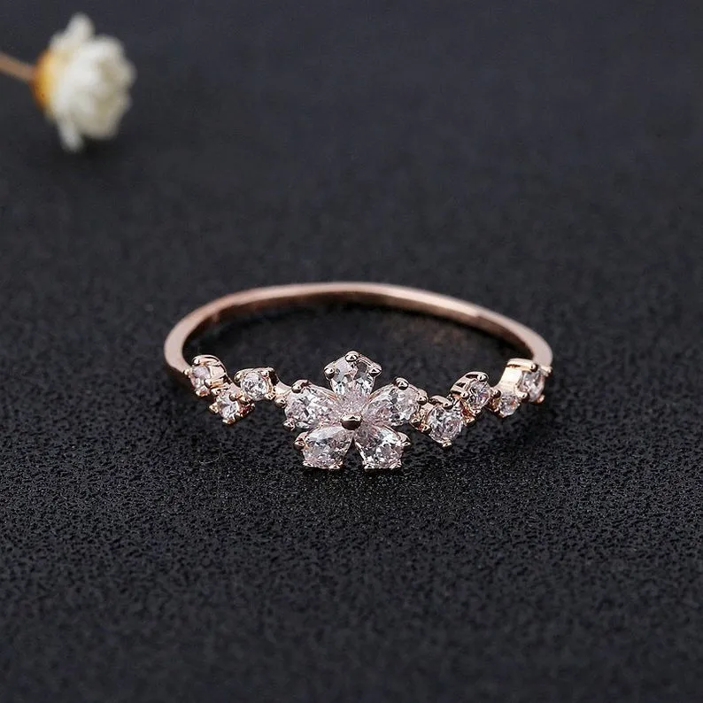 Pear cut Moissanite diamond ring Vintage unique Engagement Art Deco wedding ring for women bridal anniversary gift For Her on etsy sale