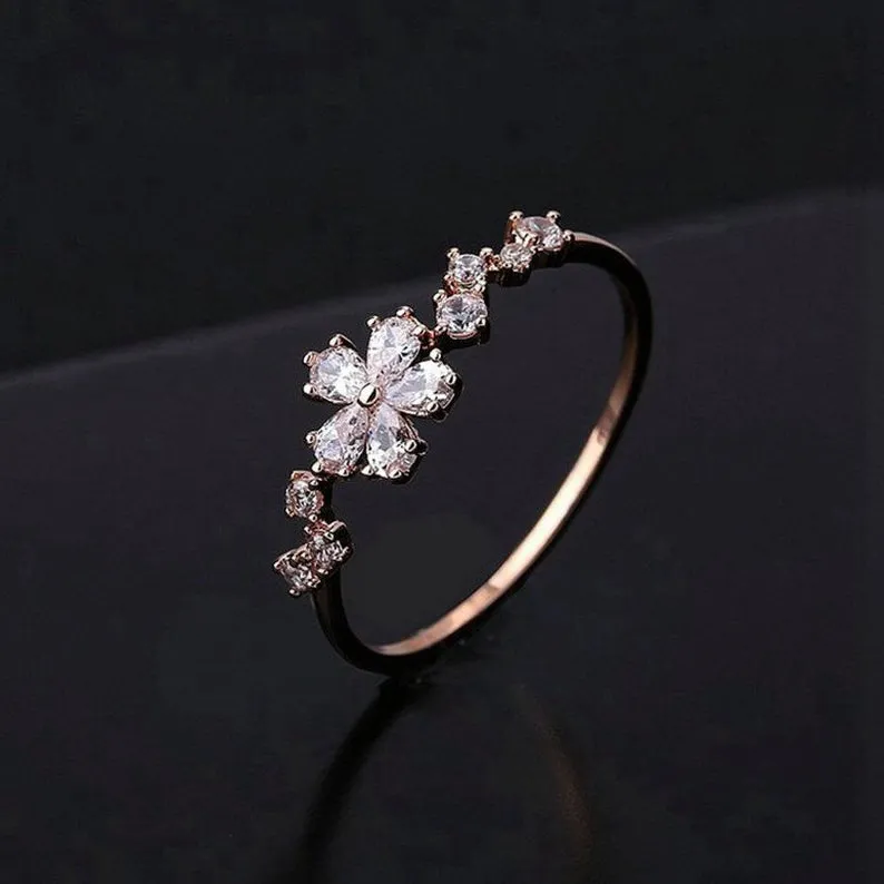 Pear cut Moissanite diamond ring Vintage unique Engagement Art Deco wedding ring for women bridal anniversary gift For Her on etsy sale