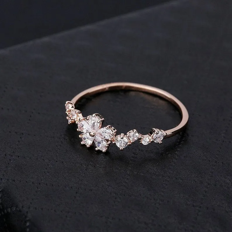 Pear cut Moissanite diamond ring Vintage unique Engagement Art Deco wedding ring for women bridal anniversary gift For Her on etsy sale