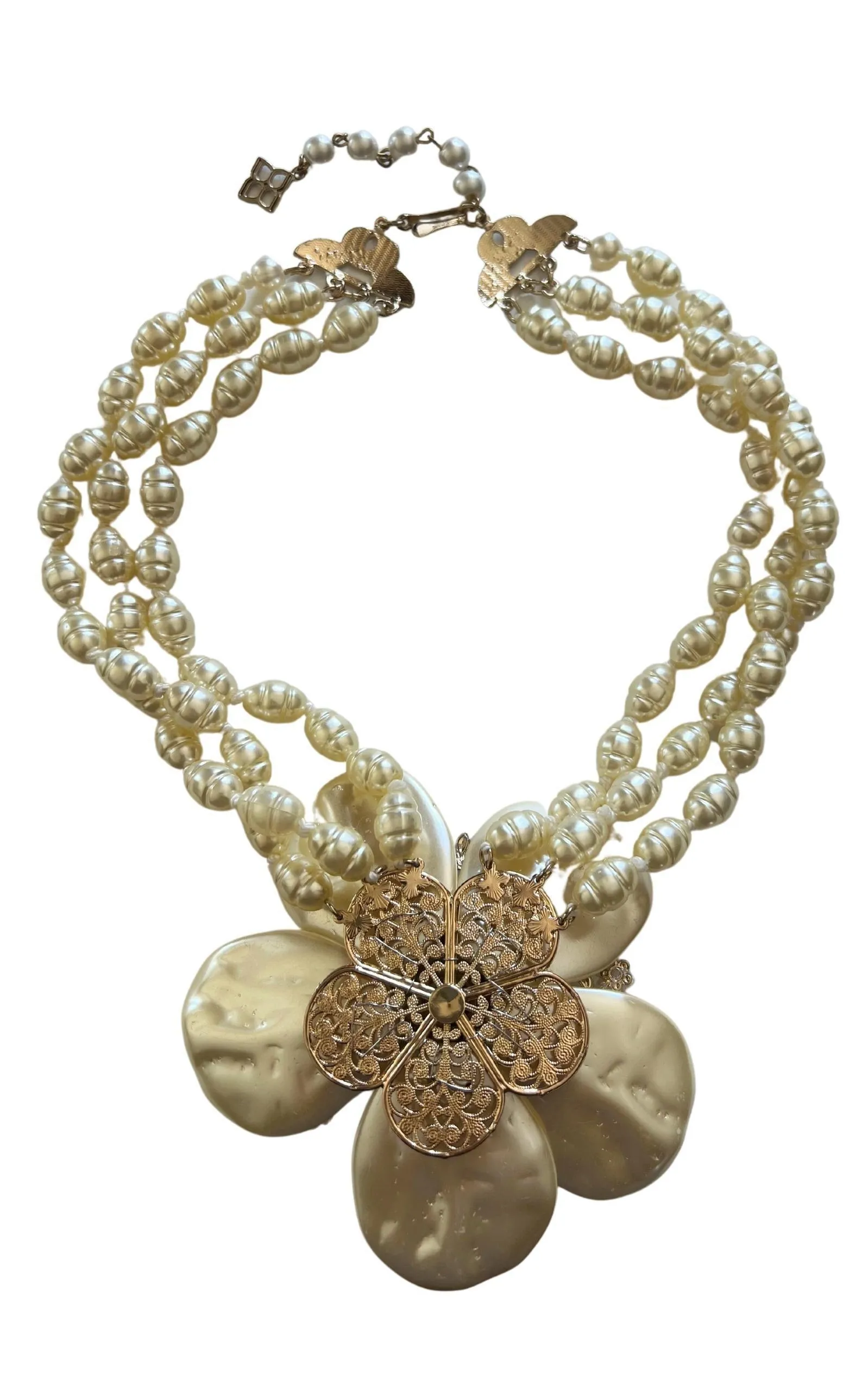 Pearl Flower Necklace
