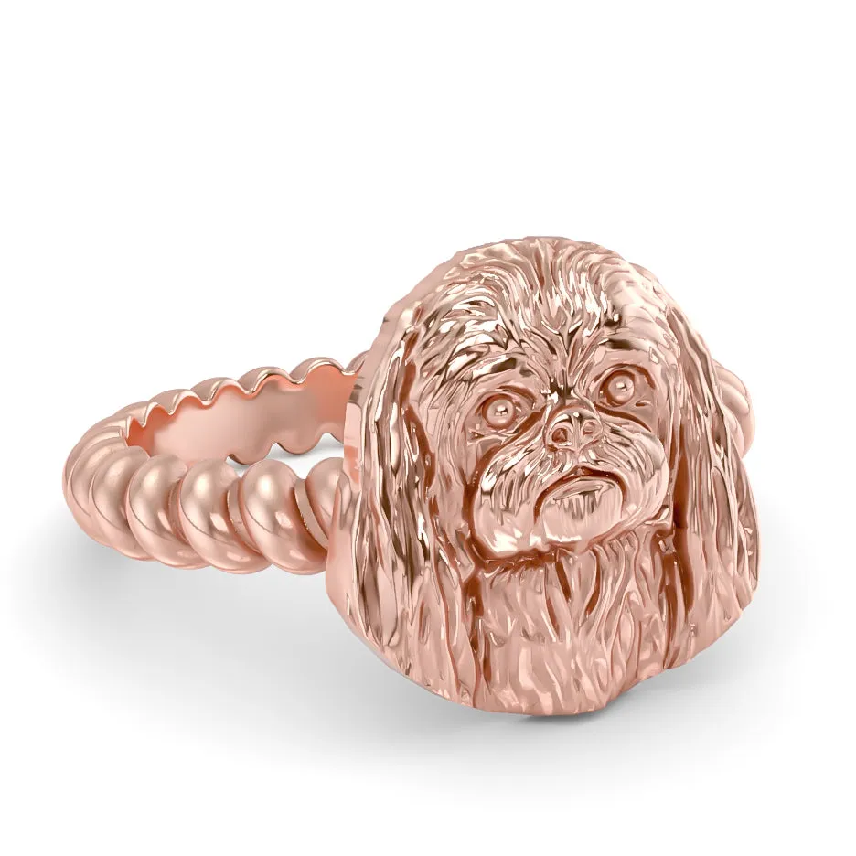 PEKINGESE Twisted Wire Rope Ring