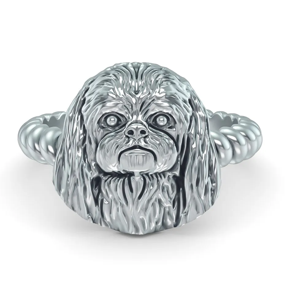 PEKINGESE Twisted Wire Rope Ring
