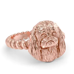 PEKINGESE Twisted Wire Rope Ring