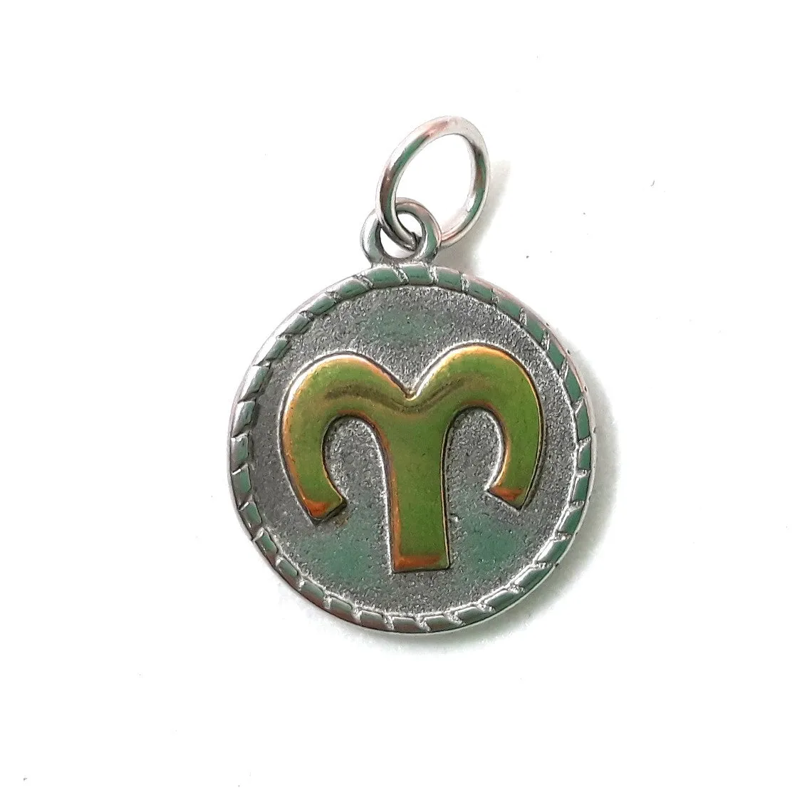 Pendant Aries 316 Stainless Steel and Golden 26x18mm