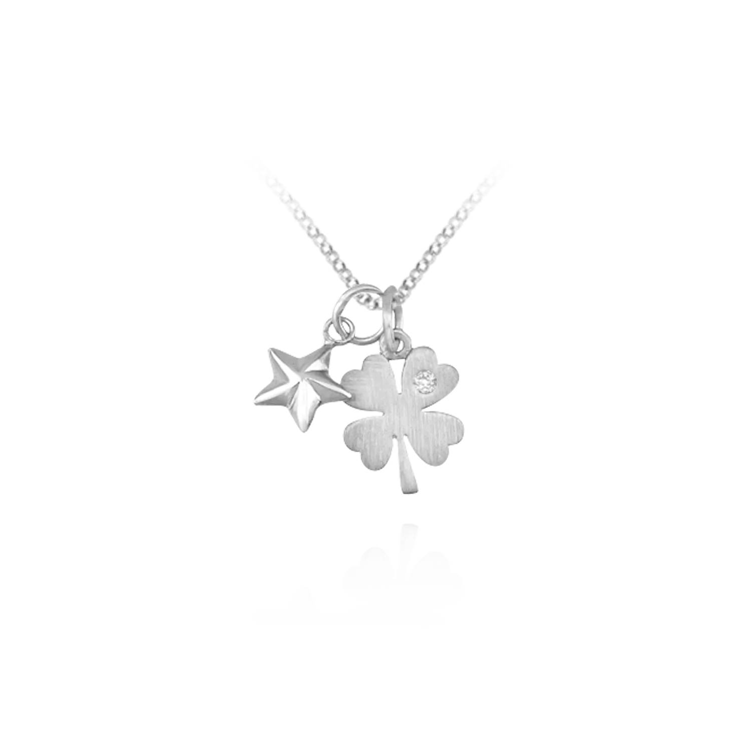 Pendant with Four Leaf Clover Charm