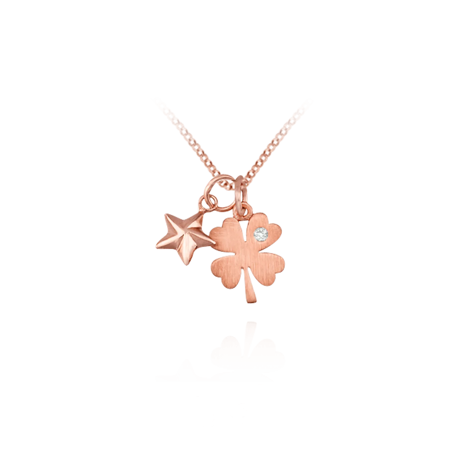 Pendant with Four Leaf Clover Charm