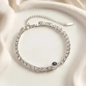 Personalised Projection Tennis Bracelet –  Gift for Her