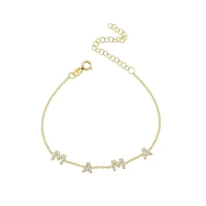 Personalized Mini Name Pave Bracelet