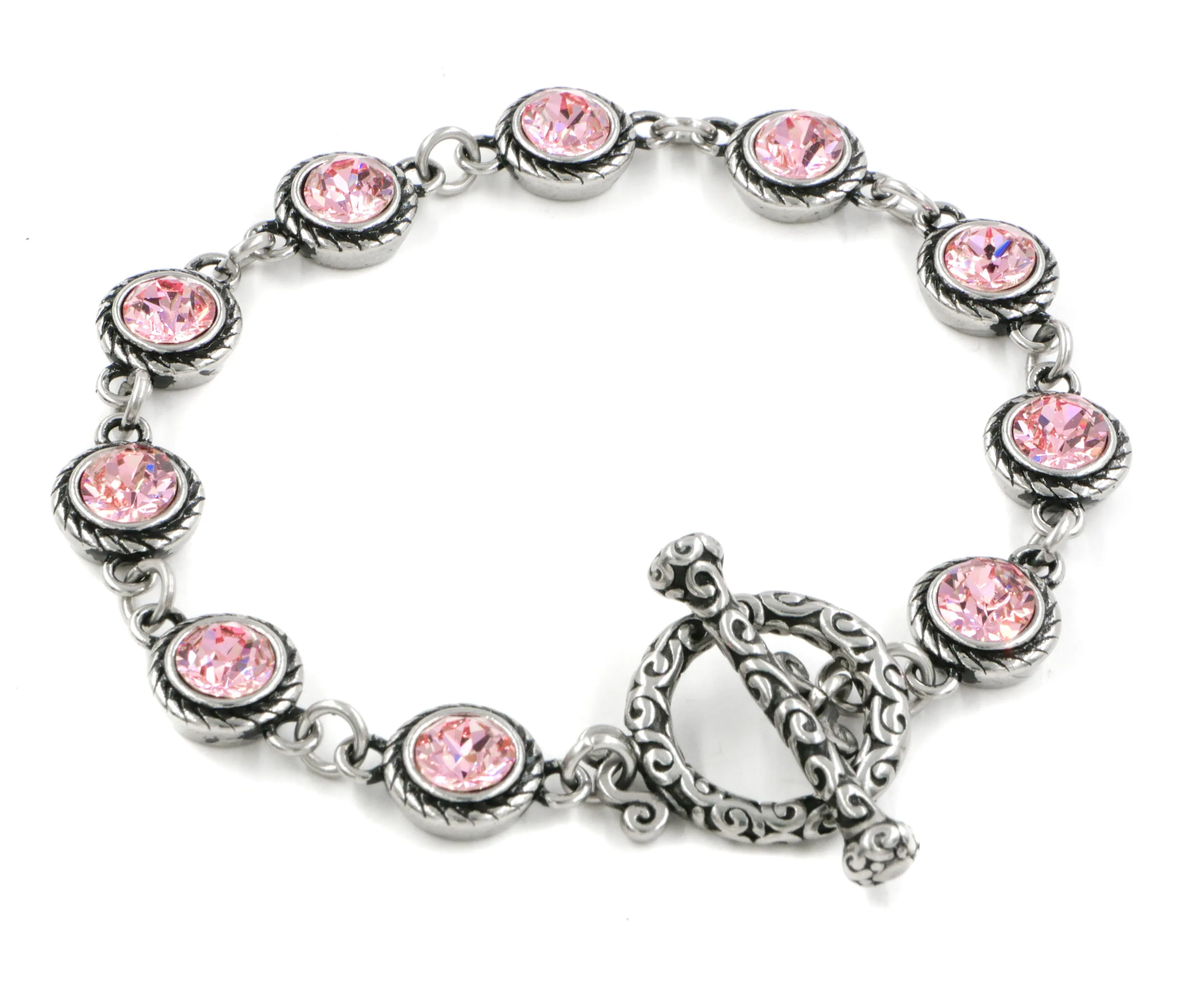 Personalized October Birthstone Bracelet
