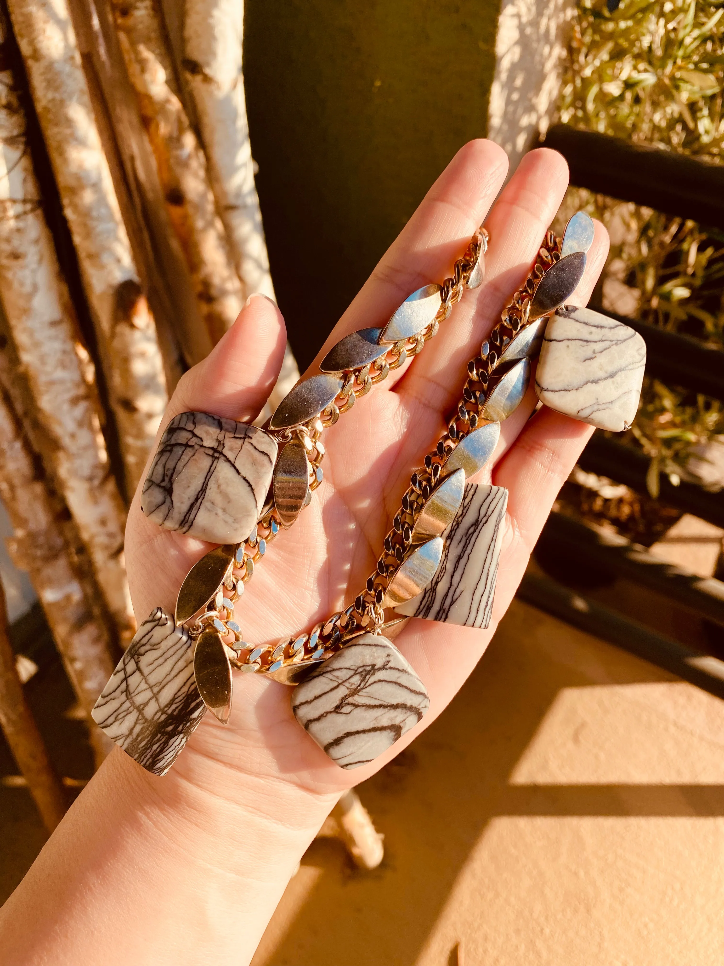 Picasso jasper necklace