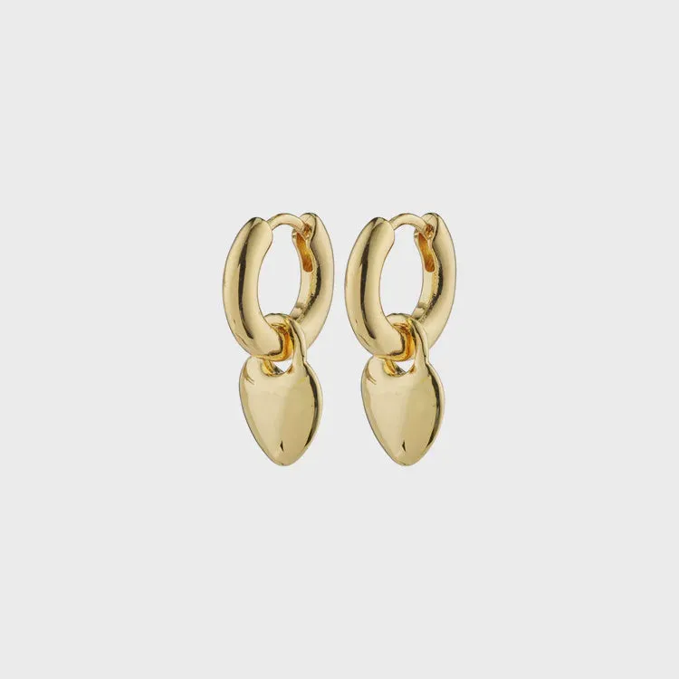 Pilgrim Sophia Heart Earrings