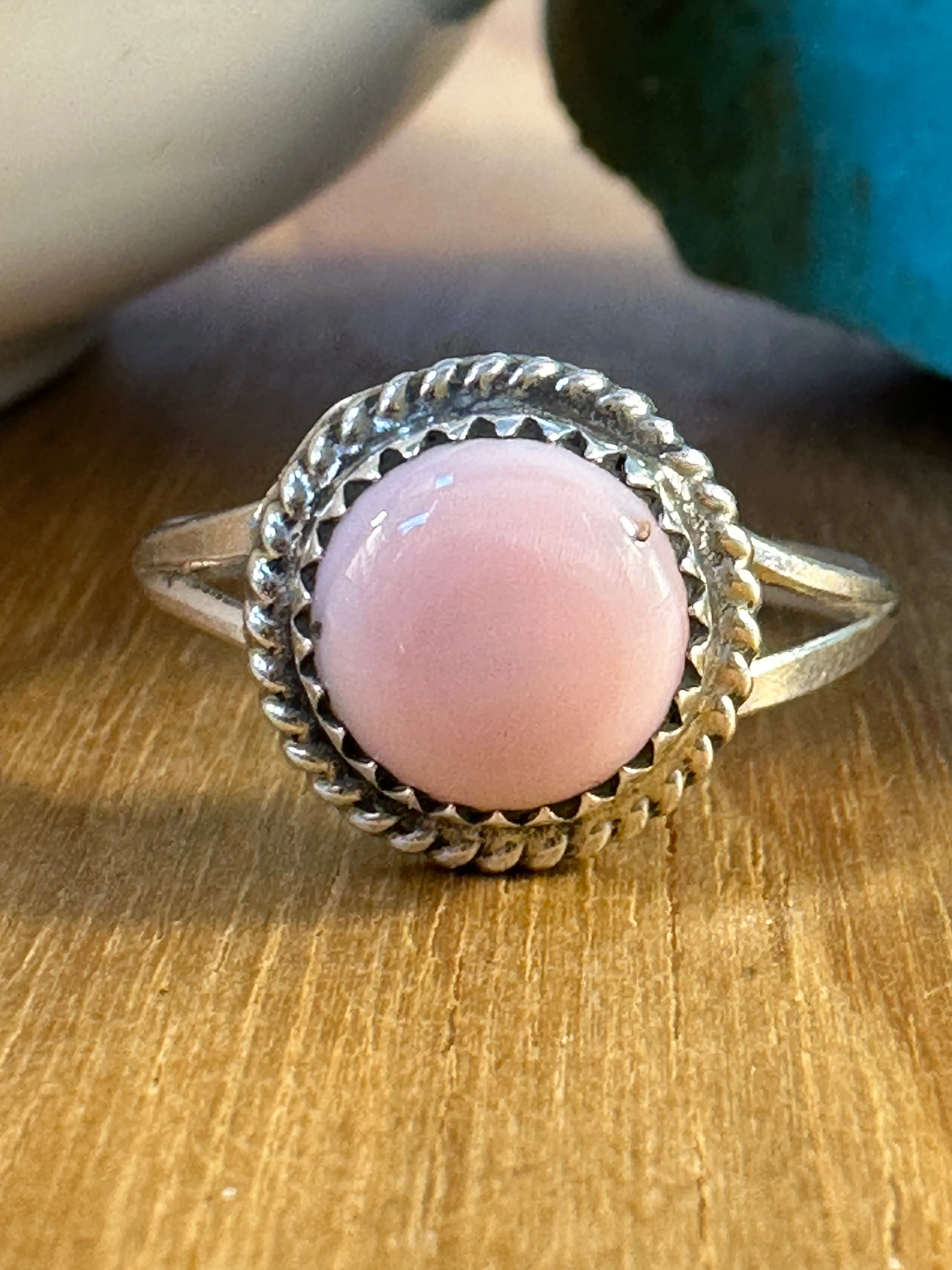 Pink Conch Stone Rings