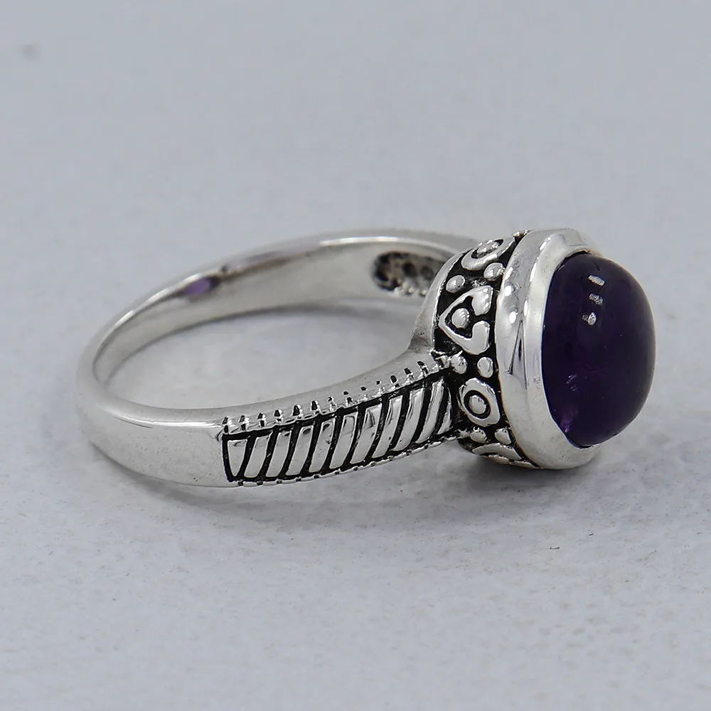 Pink Opal Silver Rings