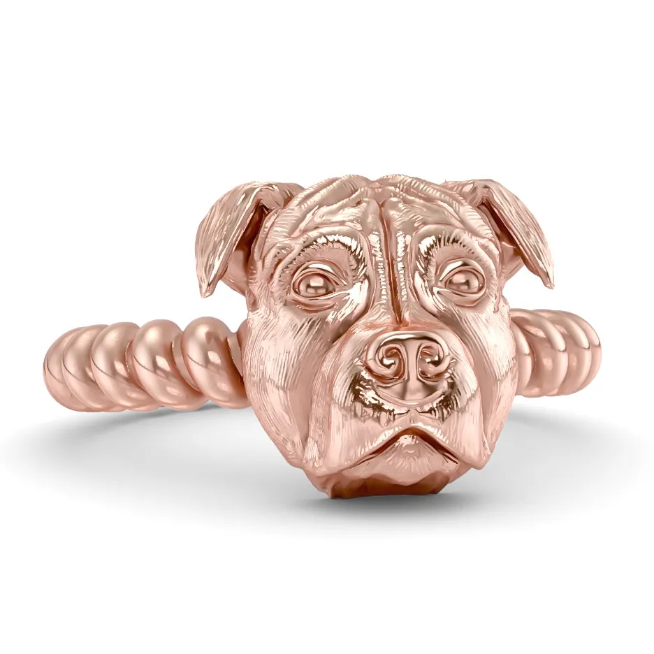 Pit Bull Breed Twisted Wire Rope Ring