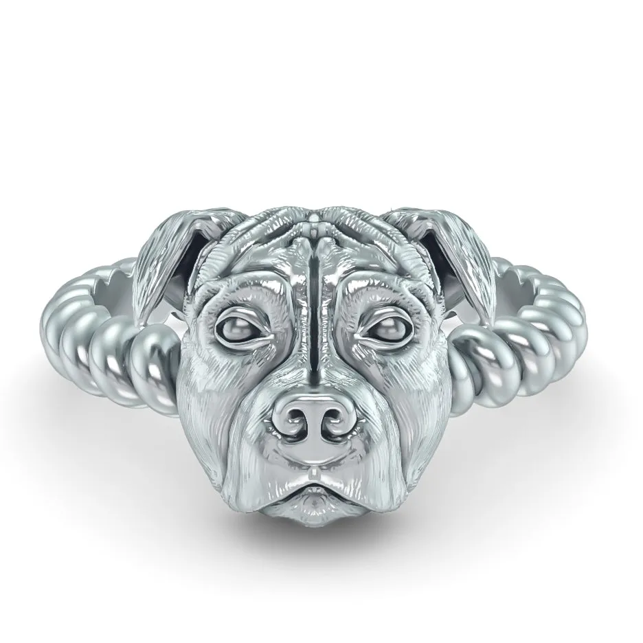 Pit Bull Breed Twisted Wire Rope Ring