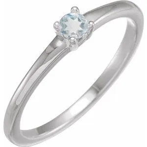 Platinum Natural Blue Sheen Moonstone Ring