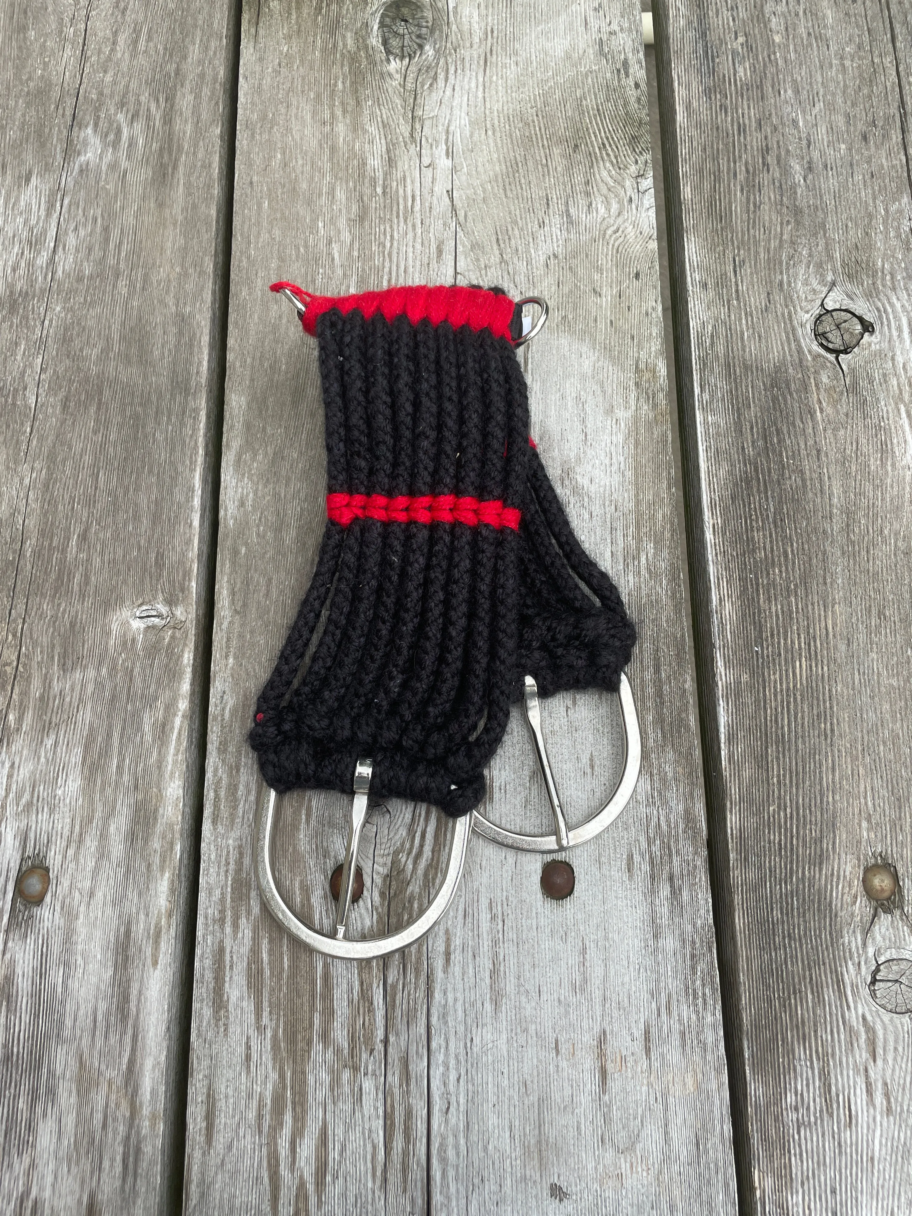 Pony / Mini 9 strand western rope girth with center D rings