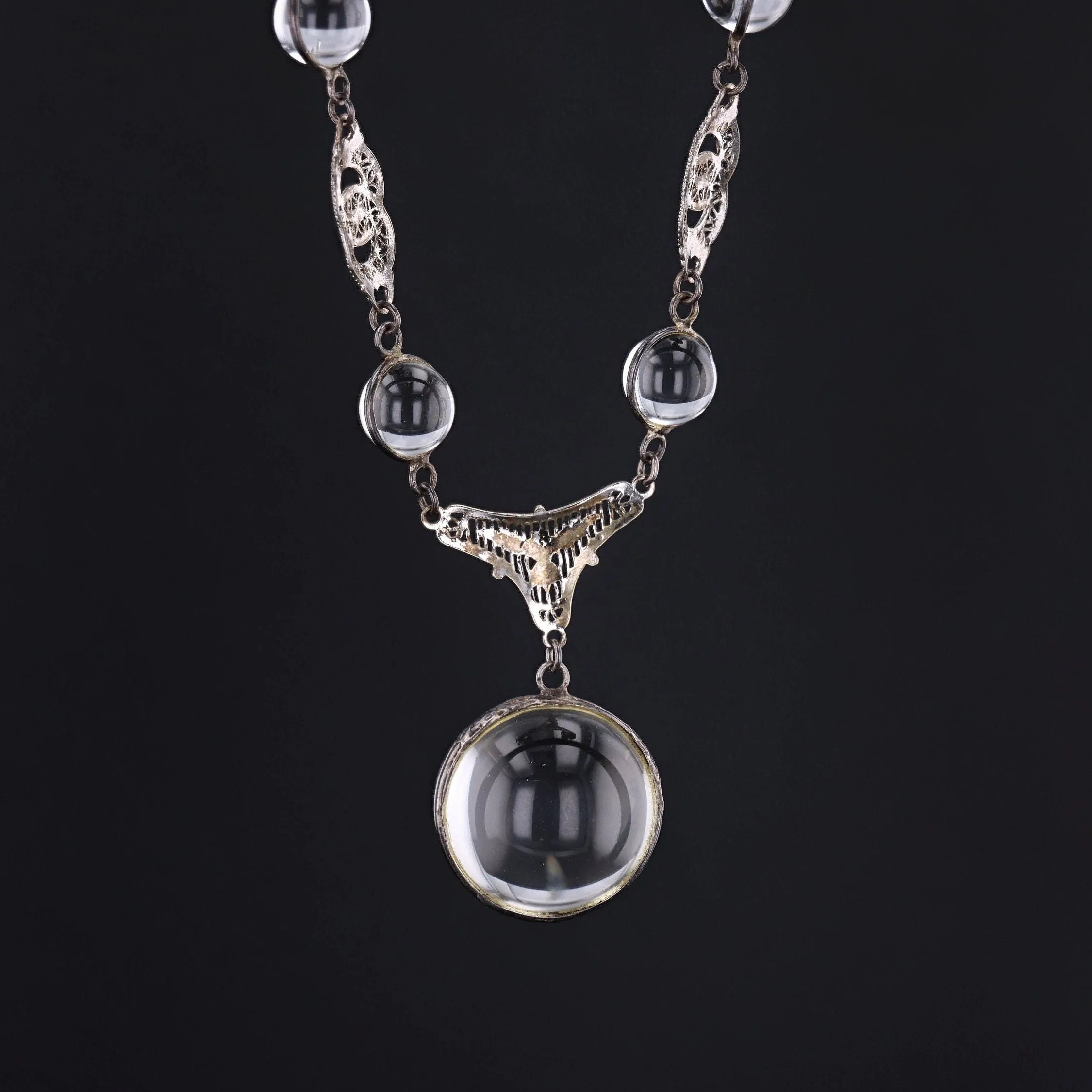 Pools of Light Necklace | Sterling Silver & Rock Crystal Necklace