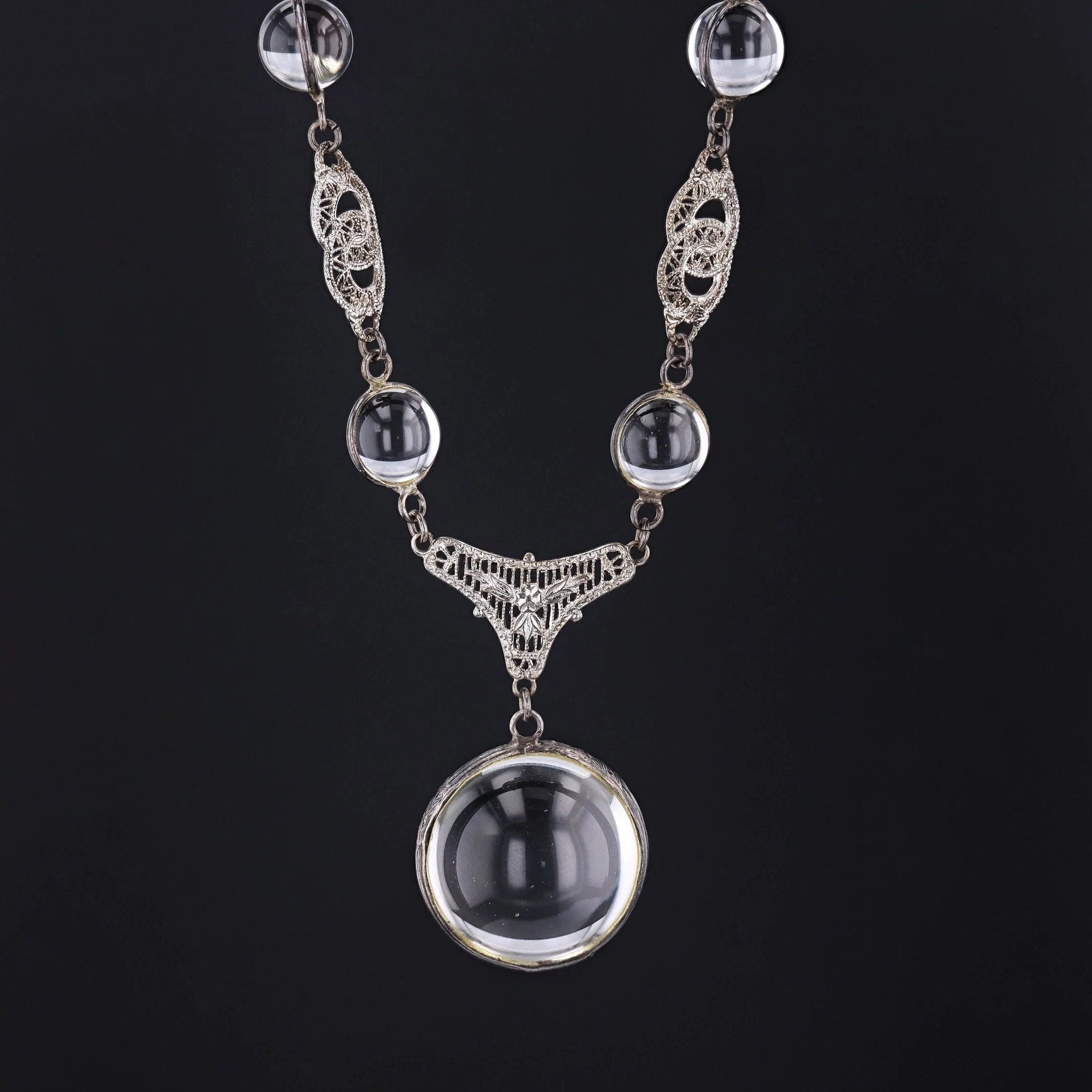 Pools of Light Necklace | Sterling Silver & Rock Crystal Necklace