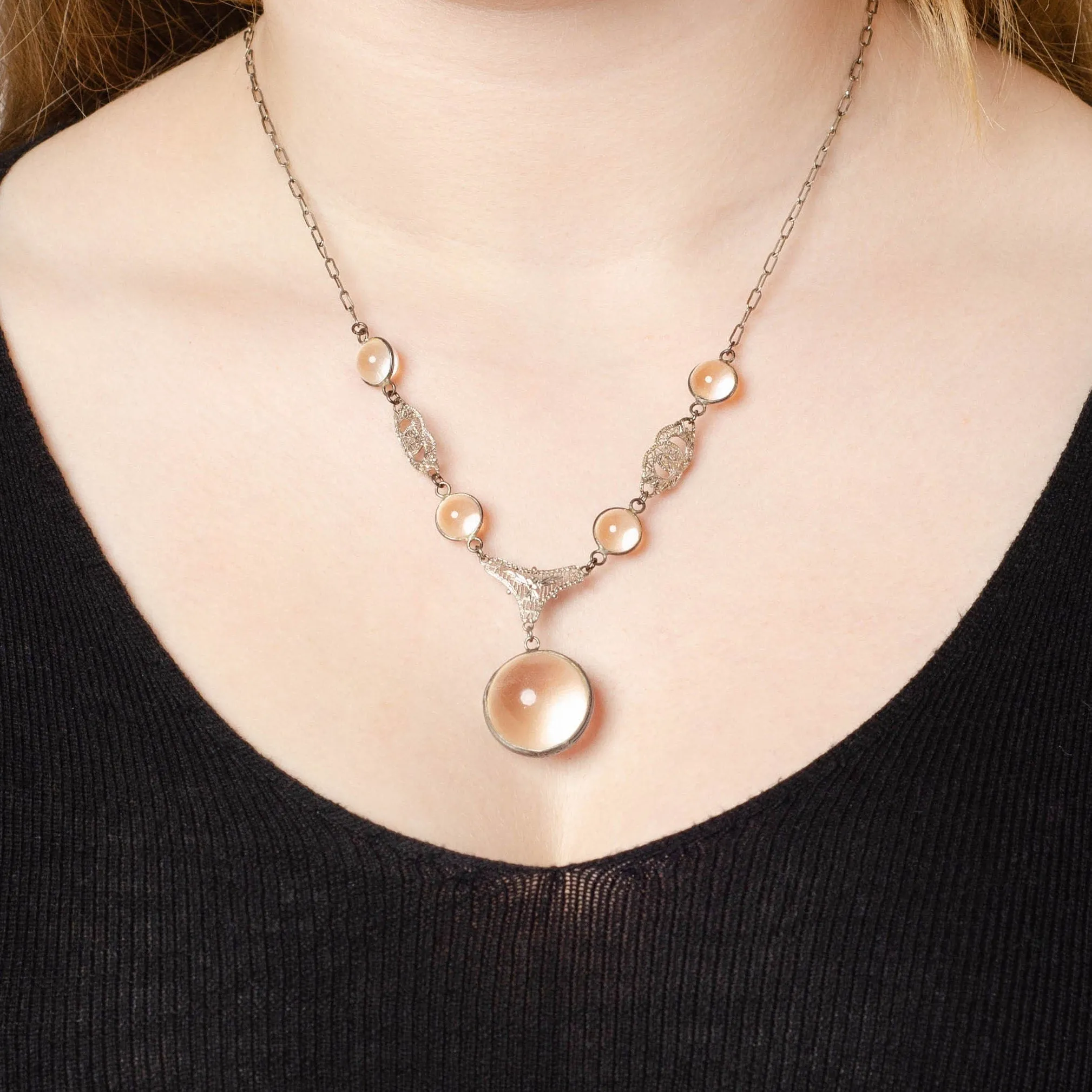Pools of Light Necklace | Sterling Silver & Rock Crystal Necklace