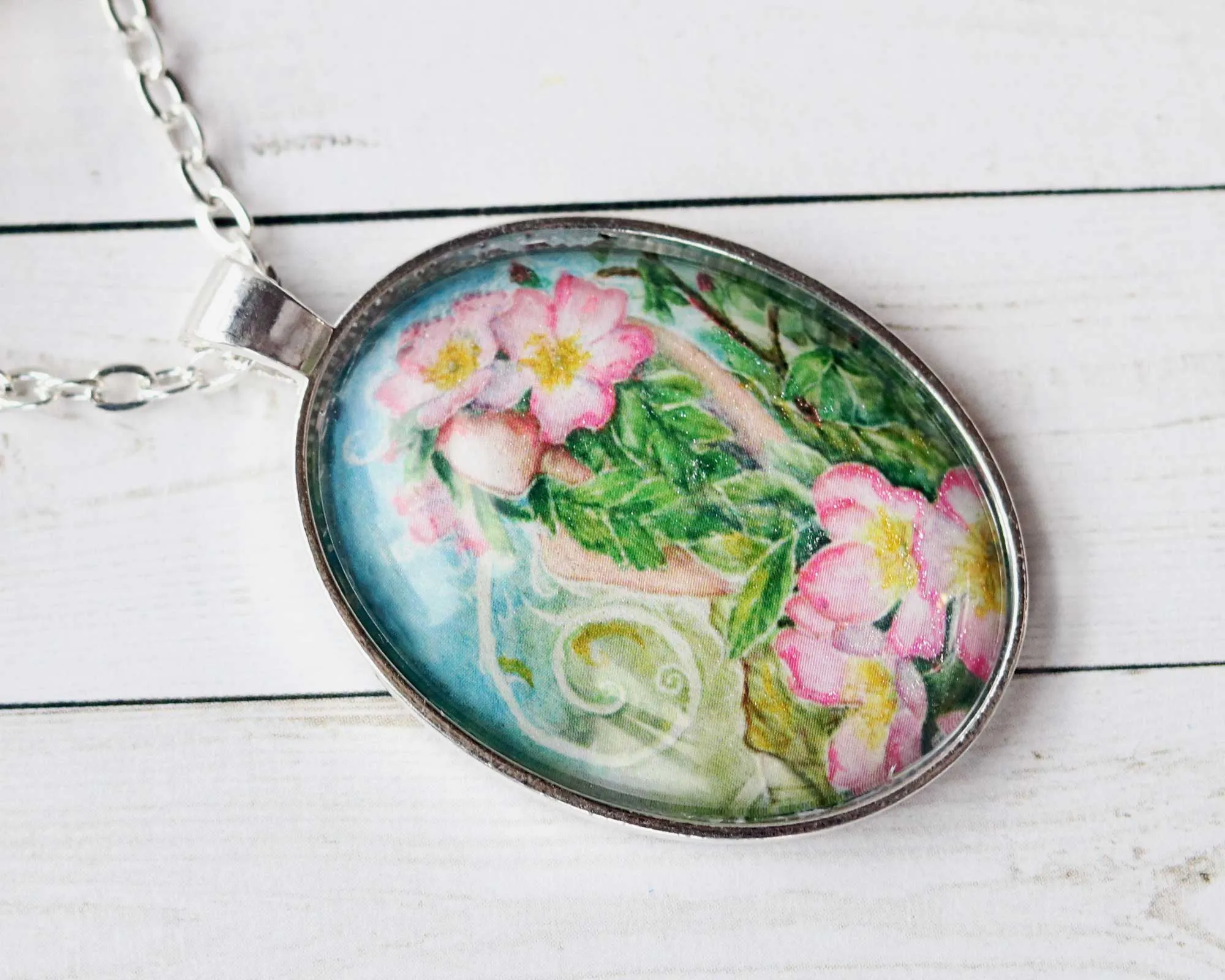 Prairie Rose Goddess Necklace