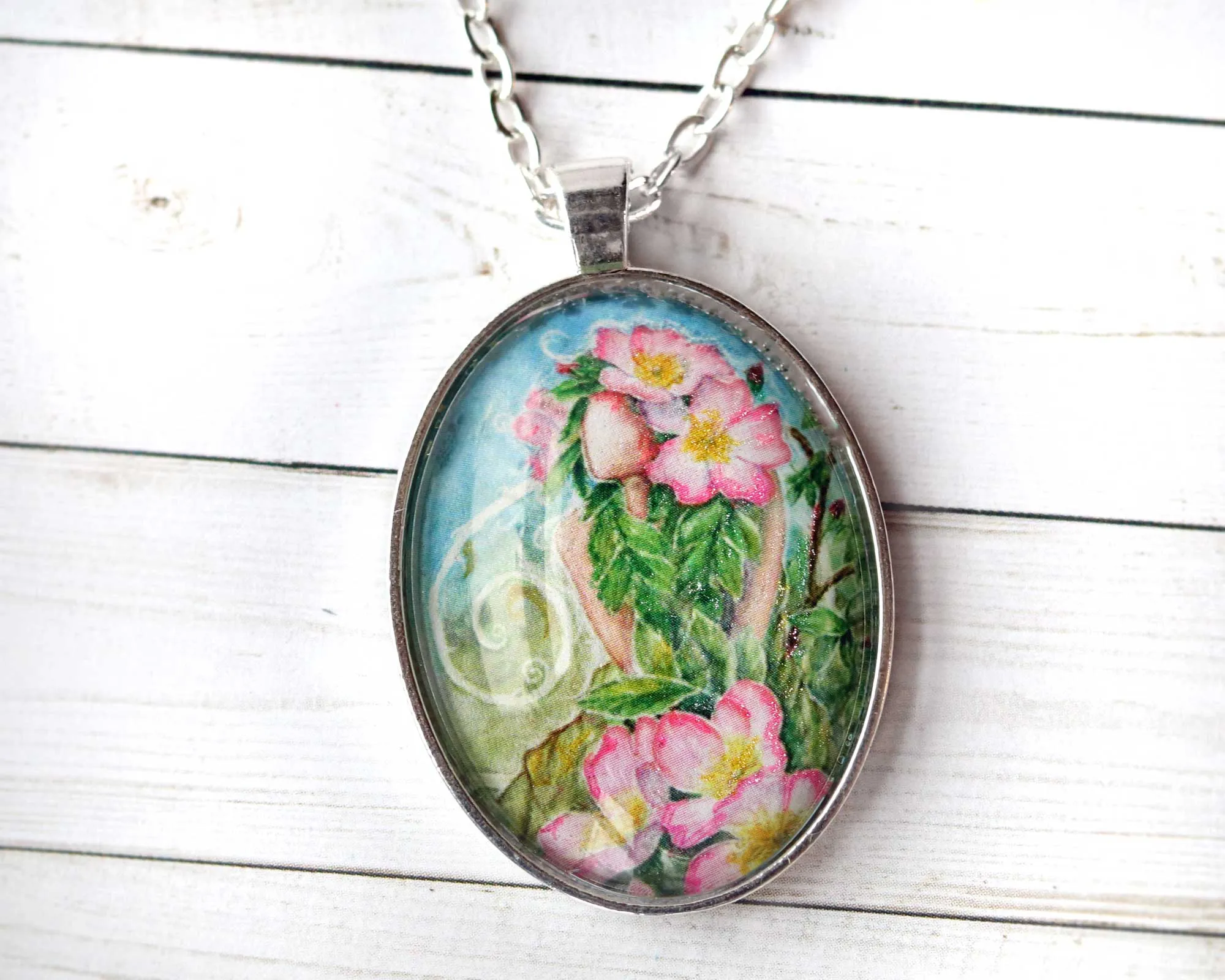 Prairie Rose Goddess Necklace