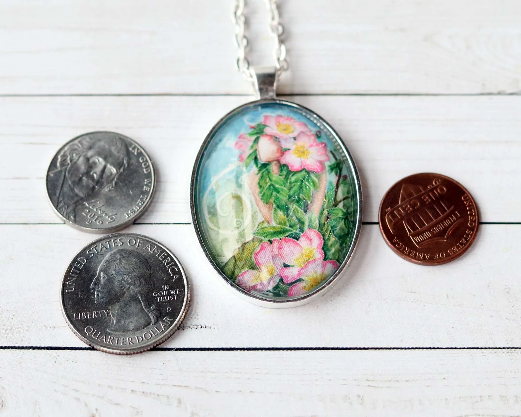 Prairie Rose Goddess Necklace